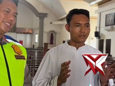 Cek dan patroli ke Gereja Santa Mariam 1 Mataram