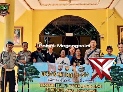 Giat sosial Polsek Megang Sakti