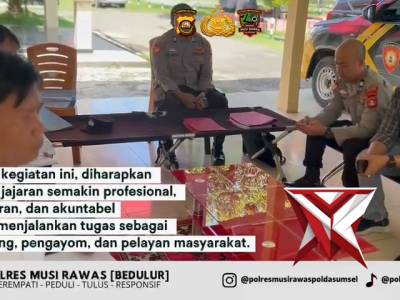 &ldquo;Supervisi Tahap I Polres Musi Rawas: Wujud Penguatan Kinerja Polsek Jajaran&rdquo;