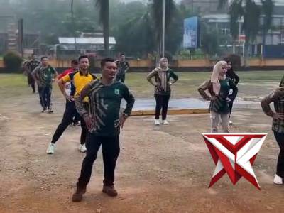 OLAHRAGA BERSAMA FORKOMPIMCAM TUNGKAL JAYA. - PoliceTube