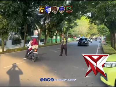 Giat pengaturan lalin Satlantas Polres Muba Andalan, 19