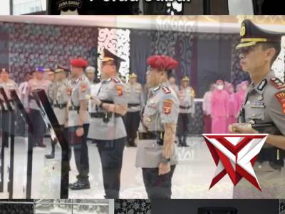Kapolda Jawa Barat memimpin upacara serah terima jabatan