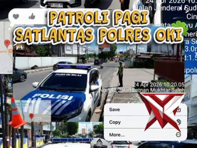 Patroli pagi sat lantas polres oki - PoliceTube