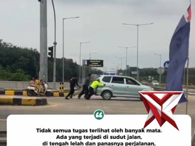 Situasi terkini jalan lintas timur palembang jambi km.220 pada minggu 29 maret 2026 terpantau ramai - PoliceTube