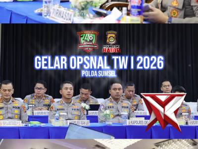 Kapolda Sumsel melaksanakan Gelar Opsnal TW.1 tahun 2026 - PoliceTube
