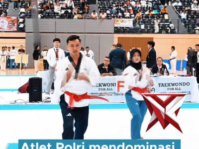 Tim taekwondo Garuda Bhayangkara sukses mengukir prestasi di WATA Open Internasional Taekwondo 2026