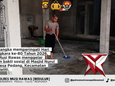 Bakti Sosial Polres Musi Rawas, Wujud Nyata Arahan Kapolda Sumsel