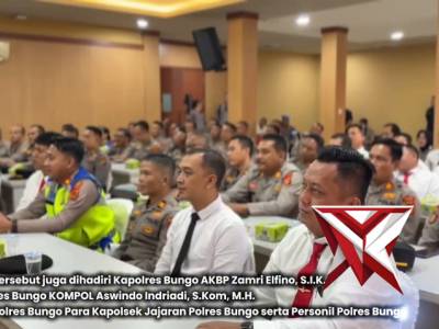 Wakapolda Jambi Instruksikan Penguatan Layanan dan Disiplin di Polres Bungo - PoliceTube