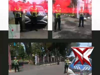 Sat lantas Polres oki melaksanakan Patroli