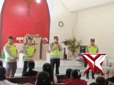 Pastikan Ibadah Khidmat, Polsek STL ulu Amankan Paskah di gereja GKII desa Sukaraya - PoliceTube