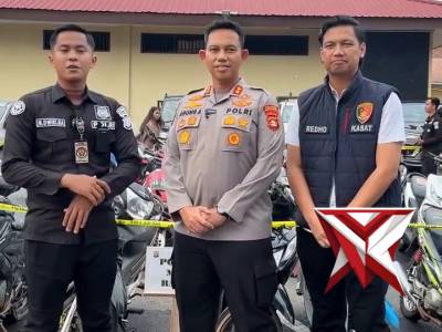 Polres Musi rawas pres rilis penyerahan barang bukti