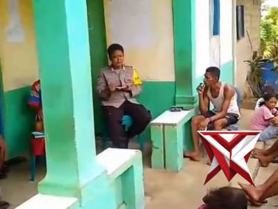 Bhabinkamtibmas polsek mdona hyera sambangi warga terkait ketahanan pangan