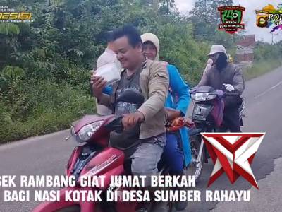 *Polri Peduli: Polsek Rambang Polres Muara Enim Berbagi Nasi Kotak di Kegiatan Jumat Berkah*


MUARA