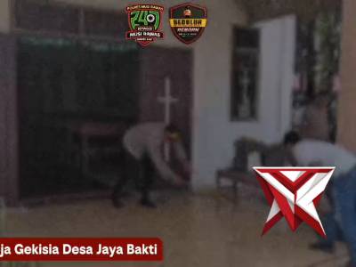 Dukung Program Belida Kapolda Sumsel IJP Sandi Nugroho, Polres Mura Kurve di Gereja Gekisia J. Bakti