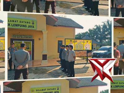 Pelaksanaan Giat Apel Bersama Personil Polsek Lempuing Jaya