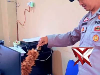 Personil Polsek Ilir Barat 1 Palembang melaksanakan kegiatan Asri