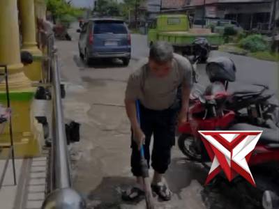 Bakti Religi Hut Bhayangkara ke 80 Tahun, di Masjid Al Ashor desa Celikah