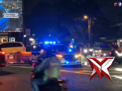 Polresta Bogor Kota melaksanakan kegiatan pengamanan jalannya malam takbir di wilayah Kota Bogor