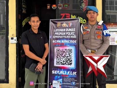 Unit Propam Polres Muba dan Polsek Jajaran mensosialisasikan kan nomor Telepon pengaduan - PoliceTube