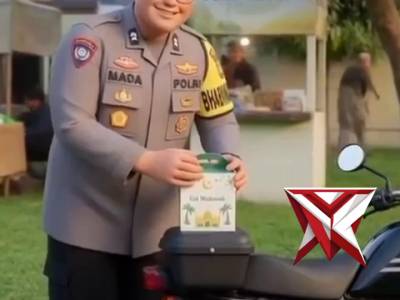 Bagi bagi hampers polres musi rawas