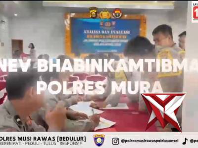 Anev Bhabinkamtibmas Polres Musi Rawas