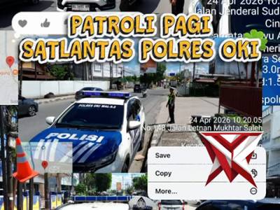 Patroli pagi satlantas OKI