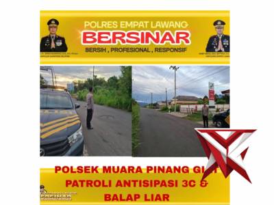 Antisipasi Balap Liar dan Kriminalitas, Polsek Muara Pinang Gelar Patroli Sore di Titik Rawan