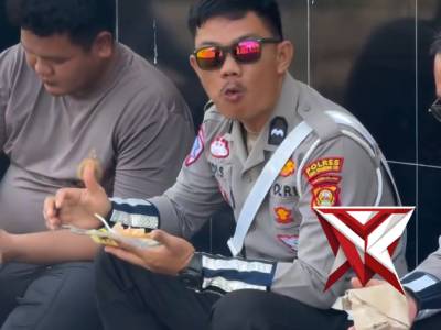 Coffee Morning, Sat Lantas Polres OKI Bahas Kamtibcarlantas Bersama Personel