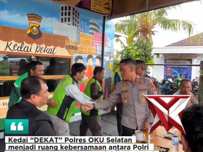 Kedai &ldquo;DEKAT&rdquo; Polres OKU Selatan jadi wadah komunikasi antara Polri