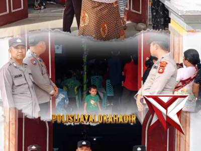 POLISI_JAYALOKA POLRES MUSI RAWAS HADIR, AMANKAN IBADAH JUMAT AGUNG DI GEREJA GEKISIA KECAMATAN JAYA