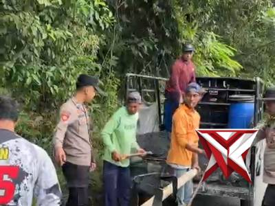 Personil polres oku selatan melaksanakan giat asri - PoliceTube