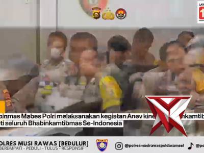 Polres Musi Rawas laksanakan Zoom Meeting Anev Kinerja Bhabinkamtibmas Triwulan I TA 2026 Kor