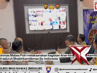 ANEV KINERJA BHABINKAMTIBMAS POLRES MUSI RAWAS - PoliceTube