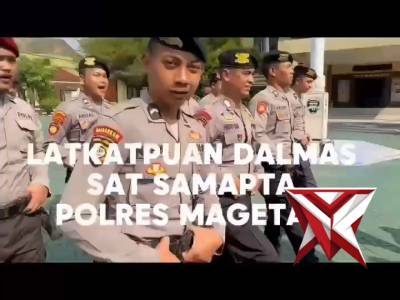 Peningkatan latkatpuan dalmas polres Magetan