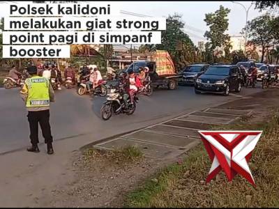 Polsek Kalidoni melakukan kegiatan pemantauan jalan simpang booster - PoliceTube