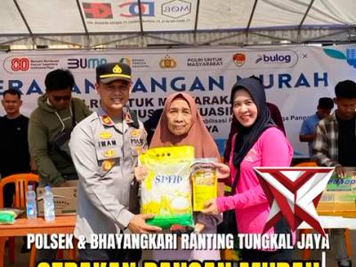 Gerakan Pangan Murah Polsek Tungkal Jaya