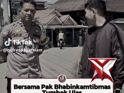 Berbincang bincang bersama pak bhabinkamtibmas tumbak ulas Pagaralam selatan
