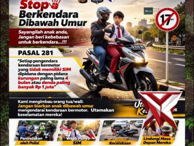 Stop Berkendaraan dibawah Umur