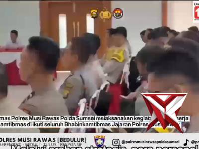 Polres Musi Rawas, Sat Binmas Gelar Anev Kinerja Bhabinkamtibmas Jajaran April 2026.