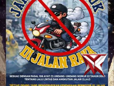 Jangan merokok dijalan raya