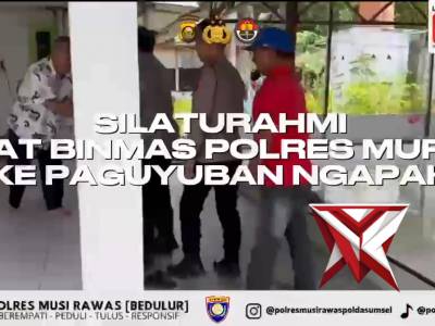 Kapolda Sumsel IJP DR. SANDI NUGROHO-Kapolres Musi Rawas-Sat Binmas Jalin Silahturahmi