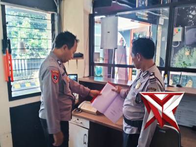 Serah terima piket penjagaan