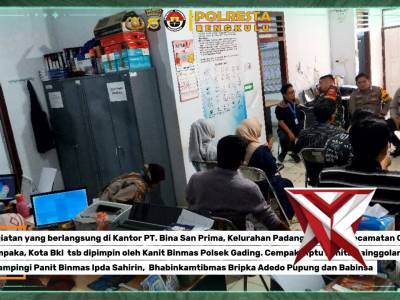 Bhabinkamtibmas Kel. Padang Harapan bersama Jjrn Binmas Polsek Gd. Cempaka melaksanakan kegiatan sos - PoliceTube