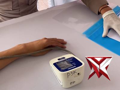 polres oki hador periksa kesehatan