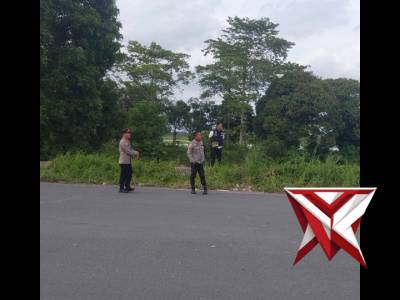 Kapolsek & anggota Polsek Jejawi Giat Patroli Hunting di. Exit Tol Karang Agung OKI antisipasi Balap
