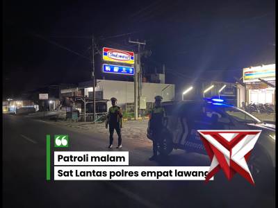 Patroli malam Sat Lantas polres empat lawang - PoliceTube