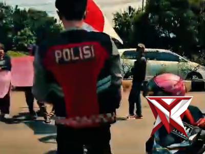 *Pengamanan Humanis, Wujud Kepedulian Polsek Muara Beliti Polres Musi Rawas di Tengah Aksi Unjuk Ras