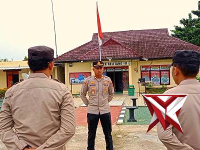 Apel Pagi dipimpin Kapolsek Belitang III - PoliceTube