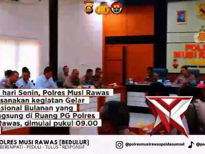 Gelar Opsnal Polres Mura dalam rangka mendukung kebijakan Kapolda sumsel  IJP DR. Sandi Nug
