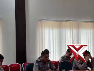 Kapolda IJP Sandi Nugroho Kapolres Musi Rawas Hadiri Rakernis Gabungan Empat Satker Secara Virtual